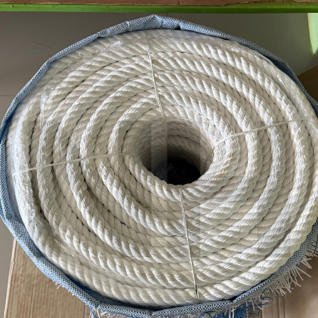 (สั่งตัดพิเศษ) เชือกโพลีเอสเตอร์ Polyester เชือกยักษ์ ลากต้นไม้ ลากรถ/เรือ เกรดA ขนาด 22 มิล 24 มิล (สั่งตัดพิเศษ)