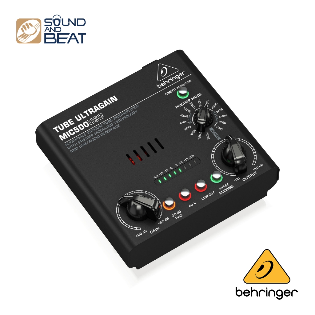 BEHRINGER MIC500USB Audio Interface ปรีแอมป์ไมค์พร้อมออดิโออินเตอร์เฟส