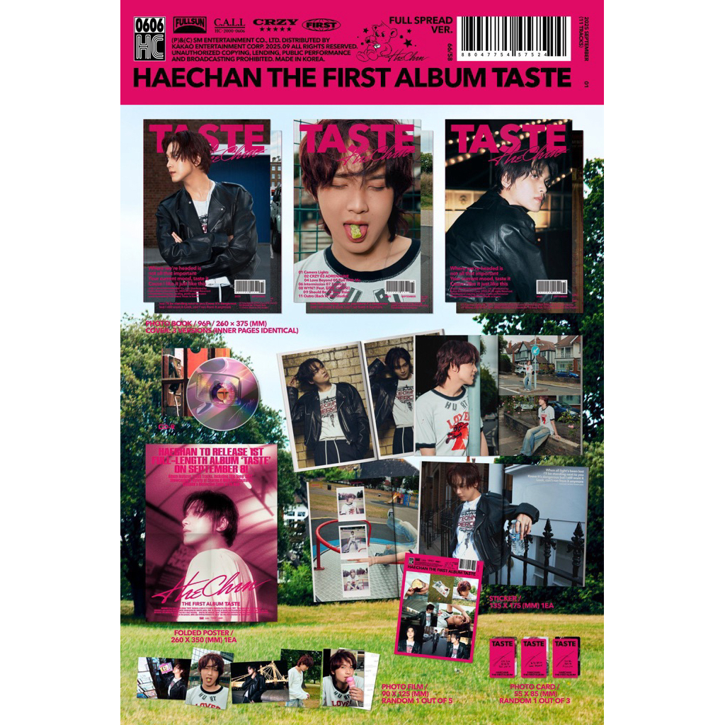 พร้อมส่ง อัลบั้ม HAECHAN - The 1st Album 'TASTE' (Full Spread Ver. / Savory Ver.)