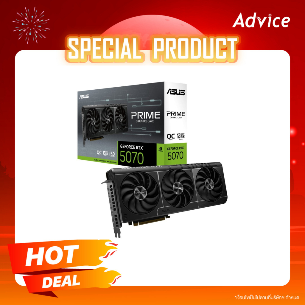 ASUS VGA GEFORCE RTX 5070 PRIME O12G - 12GB GDDR7 - A0167376