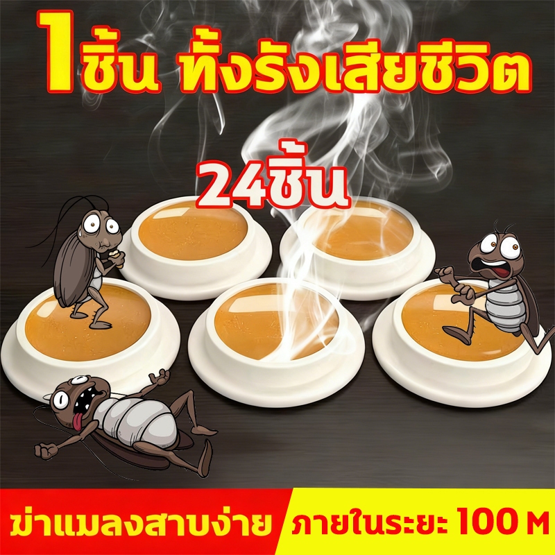 💥ซื้อ2 แถม1💥ยาฆ่าแมลงสาบ 24pcs กำจัดแมลงสาบ ยากำจัดแมลงสาบ ไล่แมลงสาบ ที่ดักแมลงสาบ ฆ่าแมลงสาบ แมลงสาบ กำจัด เหยื่อกำจัด