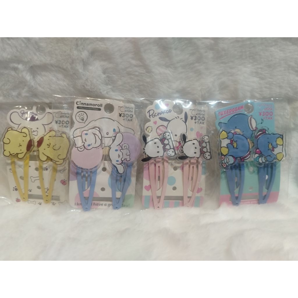 กิ๊บ​ติดผม​ ​Sanrio​ Hair​ Clip​ v.3 นำเข้าจากญี่ปุ่นแท้