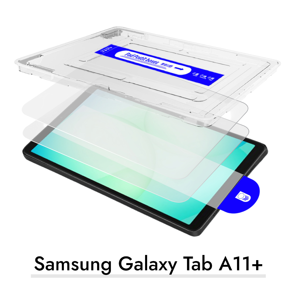 ฟิล์มกระจก พร้อมบล็อคติดตั้ง สำหรับ ซัมซุง แท็ป เอ11พลัส Tempered Glass Screen Protector For Samsung Galaxy Tab A11+ รูปที่ 6