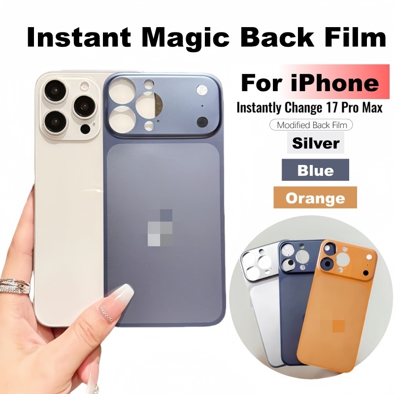 Magic Back Film for iPhone 16pro/15pro/14 13 Pro Max/17 Pro Max Instantly Change Film For iPhone 17P