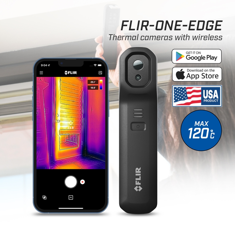FLIR ONE Edge กล้องถ่ายภาพความร้อนไร้สายสำหรับสมาร์ทโฟน