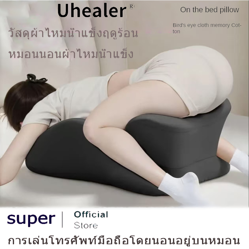 พนักพิงขนาดใหญ่ รองรับเอว ชุดเบาะ นุ่ม ปรับมุมได้ หลายท่า มีหมอนรองคอ Memory foam