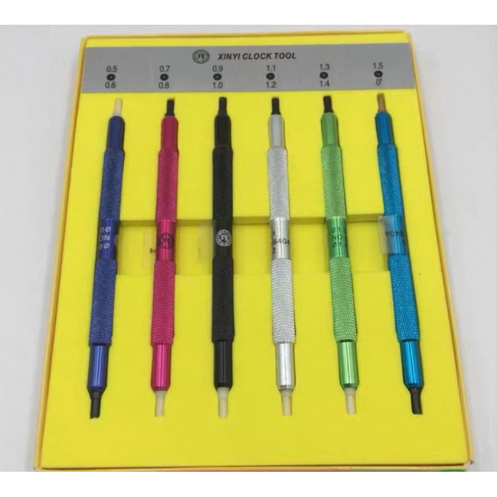 เครื่องมือกดเข็ม 6-Piece Needle Punch Set/Pressing Hour and Minute Hands Punch/Hour and Minute Hands
