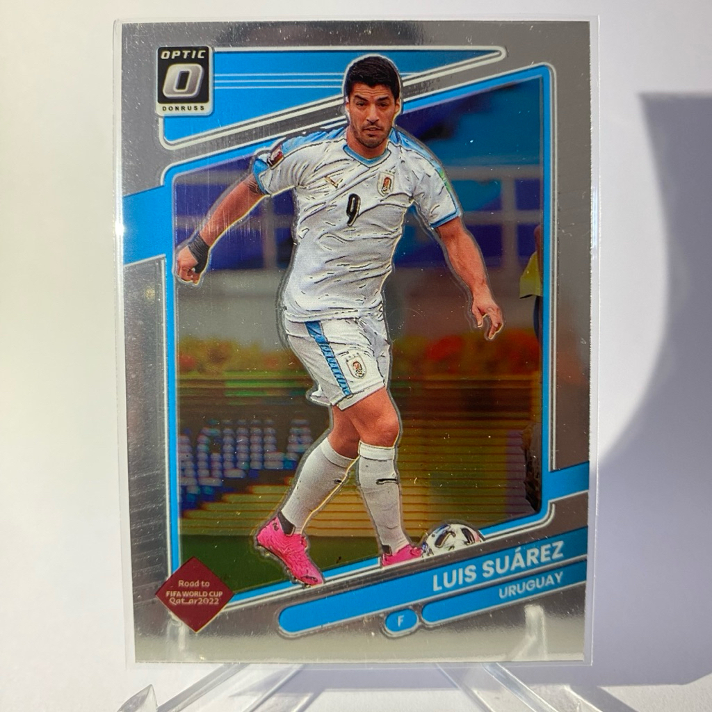 การ์ดนักฟุตบอลสำหรับสะสม LUIS SUAREZ, URUGUAY, PANINI DONRUSS OPTIC 2021