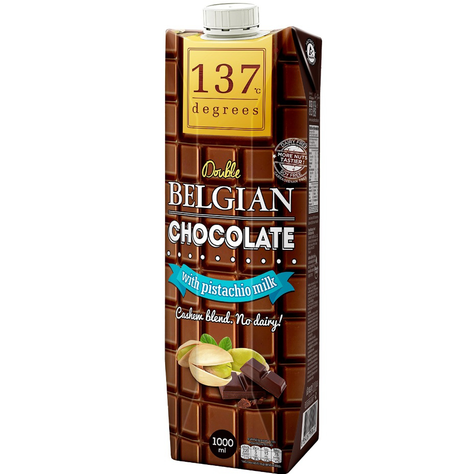 137 Degrees Pistachio Milk Double Chocolate 1000Ml นมพิสตาชิโอ นมช็อคโกแล็ต นม นมกล่อง