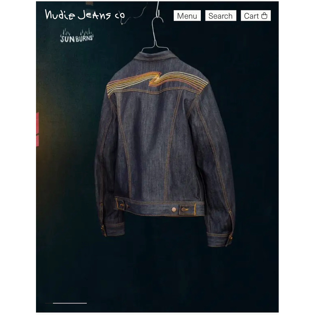 Nudie Conny Denim Jacket Sunburns XL Limited