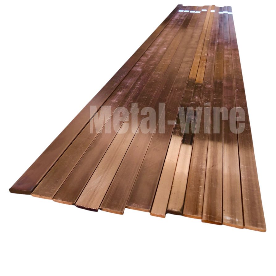 บัสบาร์ทองแดงแท้ 99.995% ขนาด15x3mm.(กว้าง x หนา) ทองแดงแบน ทองแดงแท่ง Copper Busbar สำหรับงานไฟฟ้า ตู้คอนโทรล สายดิน
