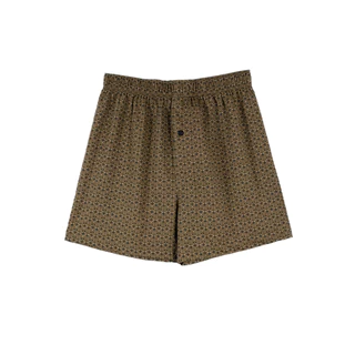 ARROW LITE BOXER SHORTS กางเกงบ๊อกเซอร์ชาย พิมพ์ลาย สีน้ำตาล รุ่น ZX611BR