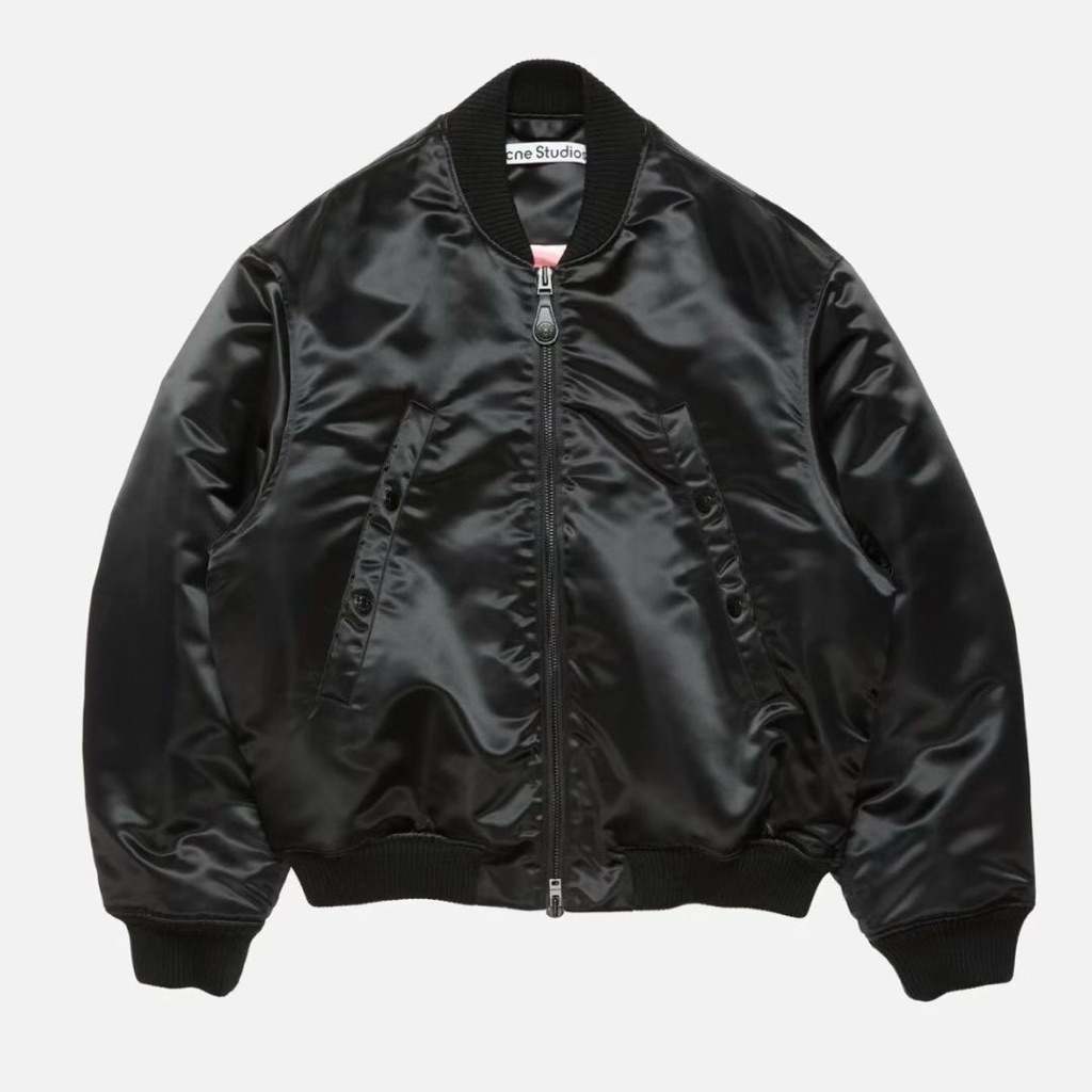 เสื้อแจ็ตเก็ต A S LOGO BOMBER JACKET มีโลโก้ด้านหลัง ใส่ได้ ชาย หญิง สินค้าใหม่ ของแท้