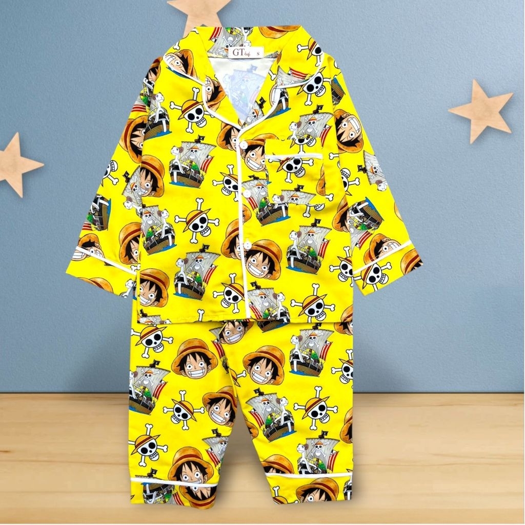 ชุดนอนเด็กเเขนยาวขายาวคอตตอน​ผสม​ อายุ6เดือน-7ปี(น้ำหนัก7-22kg)  New1