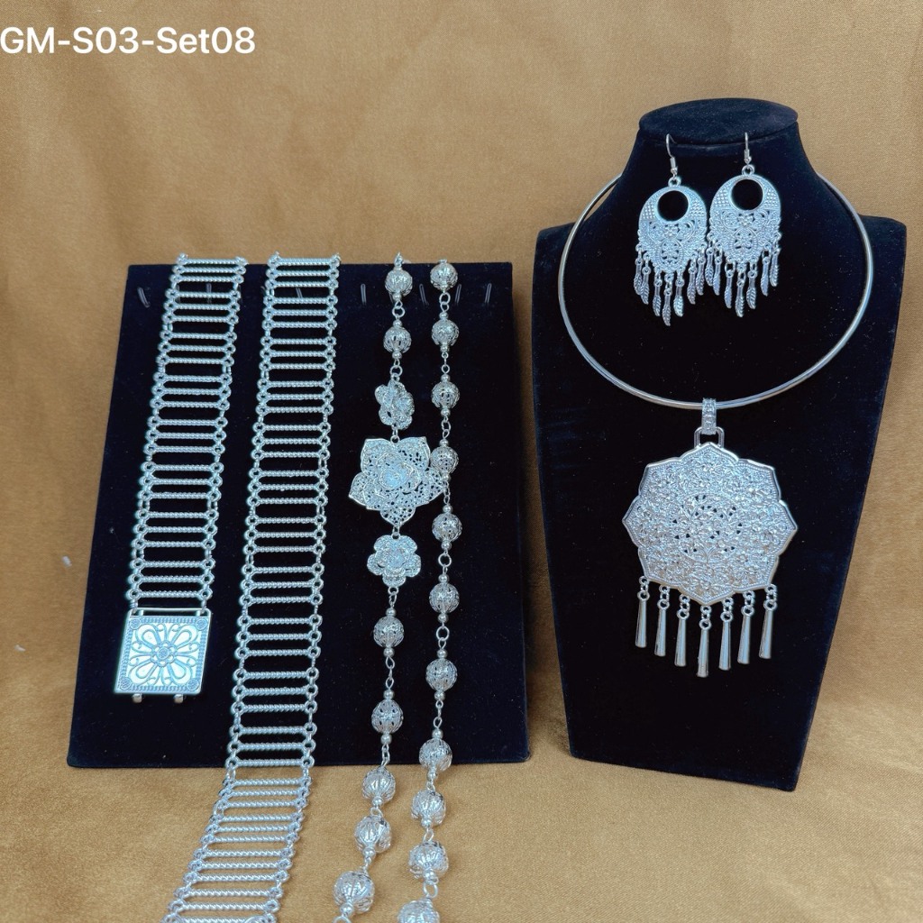 สร้อยคอเซิ้งอีสาน เครื่องประดับงานเทศกาลเด็ก–ผู้ใหญ่ ใส่เข้าชุดไทยและงานแสดงนาฏศิลป์ งานคุณภาพดี ทนทาน - รูปที่ 6