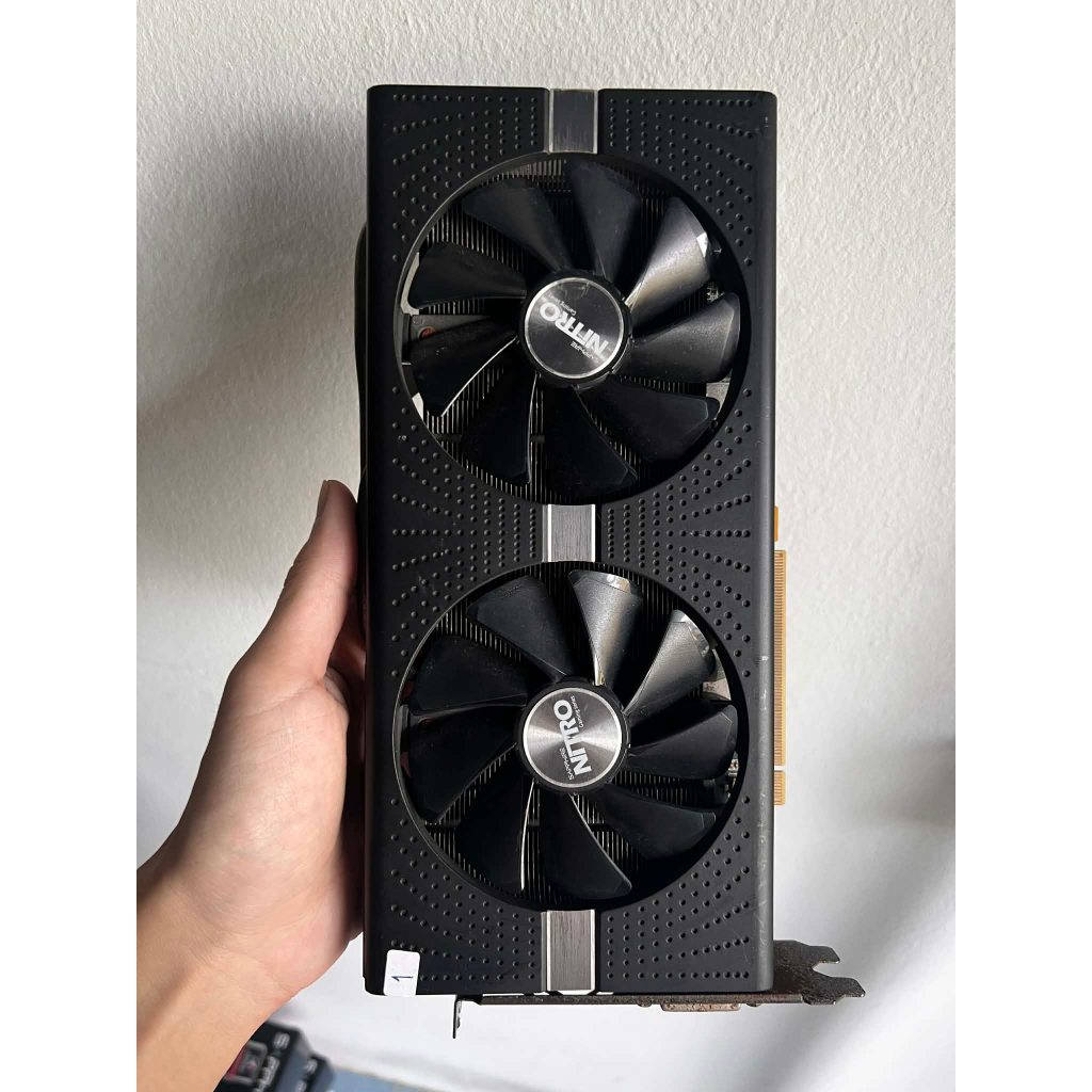 (การ์ดจอมีตำหนิ) RX580 8GB Sapphire Nitro มือสองราคาสุดคุ้ม
