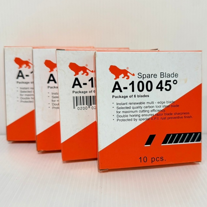 ใบมีดคัตเตอร์ สิงห์ A100 (กล่อง 60 ใบ)