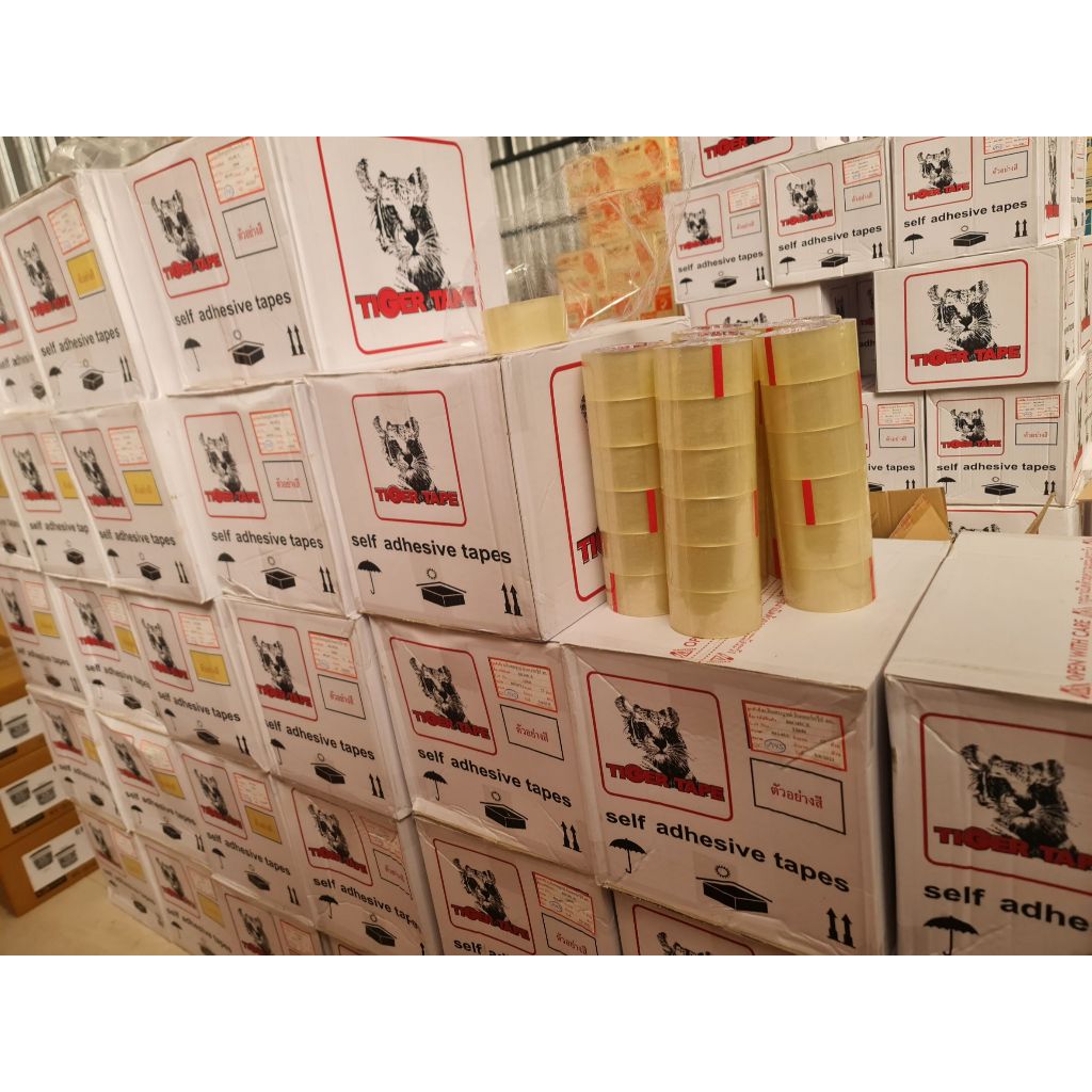 **(ยกลัง 54-72ม้วน)** เทปใส เทปกาว OPP เทปปิดกล่อง TIGER TAPE กว้าง 2 นิ้ว หนา 45 ไมครอน - รูปที่ 4