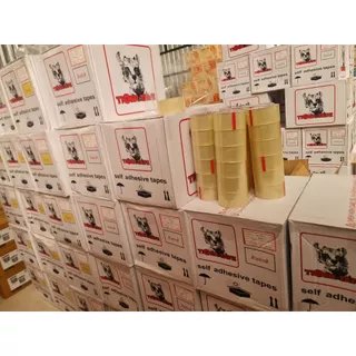 **(ยกลัง 54-72ม้วน)** เทปใส เทปกาว OPP เทปปิดกล่อง TIGER TAPE กว้าง 2 นิ้ว หนา 45 ไมครอน SB+
