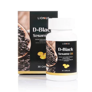 D BLACK น้ำมันงาดำสกัดเย็น และผักอัดเม็ด VEGETABLES วิตามินผักอัดเม็ดอาหารเสริมเพื่อสุขภาพ byLion mall