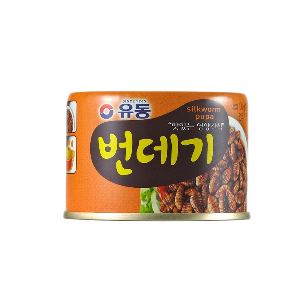 [ของแท้] 번데기 Yoodong Canned Silkworm Pupa (ดักแด้กระป๋อง) 130g