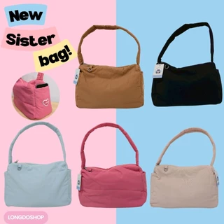 Longdopaws : Sister bag กระเป๋าสะพาย ผ้ากันน้ำ มีซิปปิด มีช่องด้านข้าง