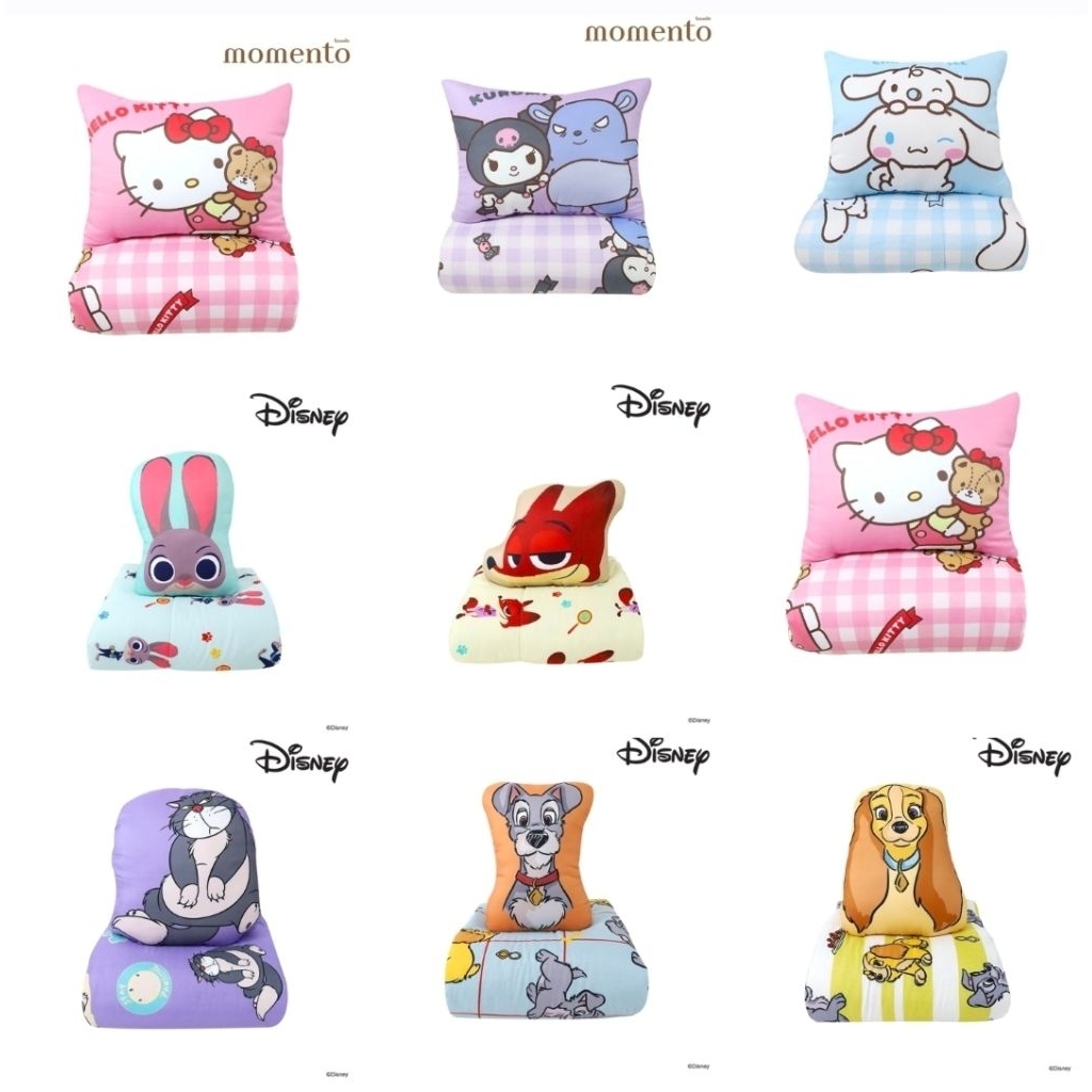 12.12พร้อมส่ง งานโลตัส Disney หมอนไดคัท ladyandtramp หมอนไดคัท+ผ้านวมบาง 50×60 นิ้ว