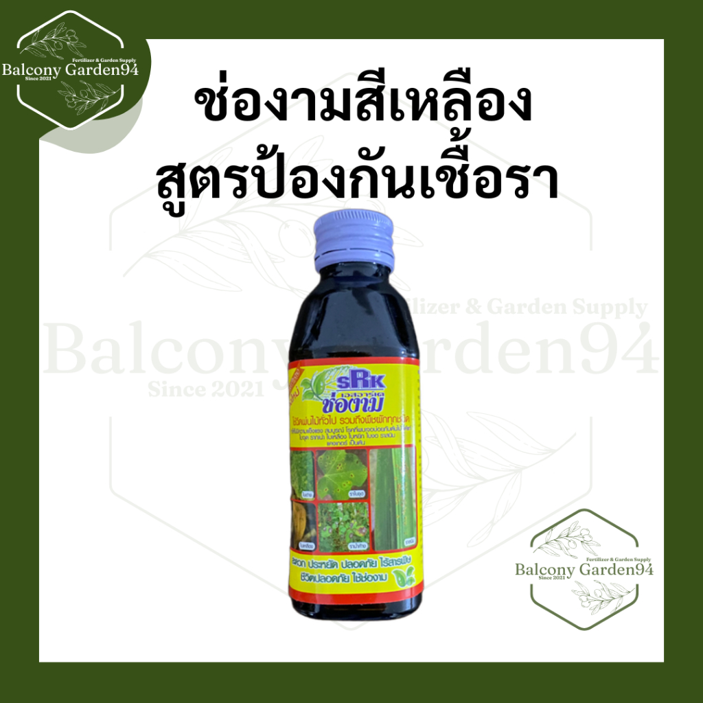 ช่องามสีเหลือง สูตร กำจัดเชื้อรา และแบคทีเรีย โรคพืช ต่างๆ