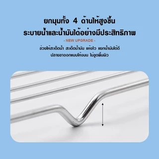 ถาดสแตนเลส พร้อมตะแกรงกรอง ถาดใส่อาหาร ถาดใส่ขนม ถาดเสิร์ฟ ถาด+ตะแกรงสแตนเลส 304 พร้อมส่ง 5 ขนาด ใช้งานอเนกประสงค์