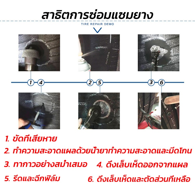 แผ่นปะแบบเสียบรูปเห็ด24 แผ่นปะยาง รูปเห็ด 4.5มม. ชิ้นแผ่นปะยางแบบแผ่นปะซ่อมยาง สำหรับรถยนต์มอเตอร์ไซค์ ไม่หลุดง่าย - รูปที่ 3