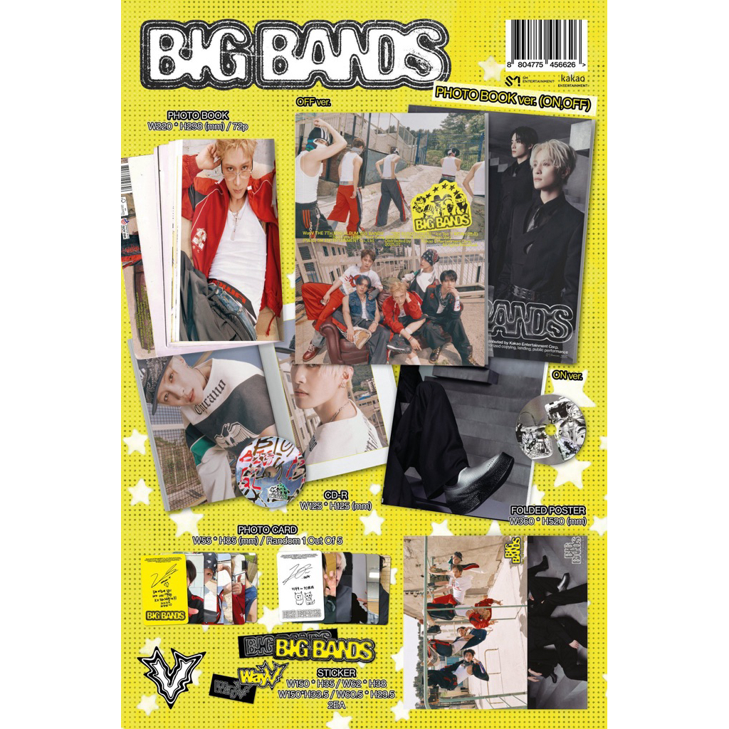 WayV Big Bands Photobook ON-OFF version + POB Thailand edition