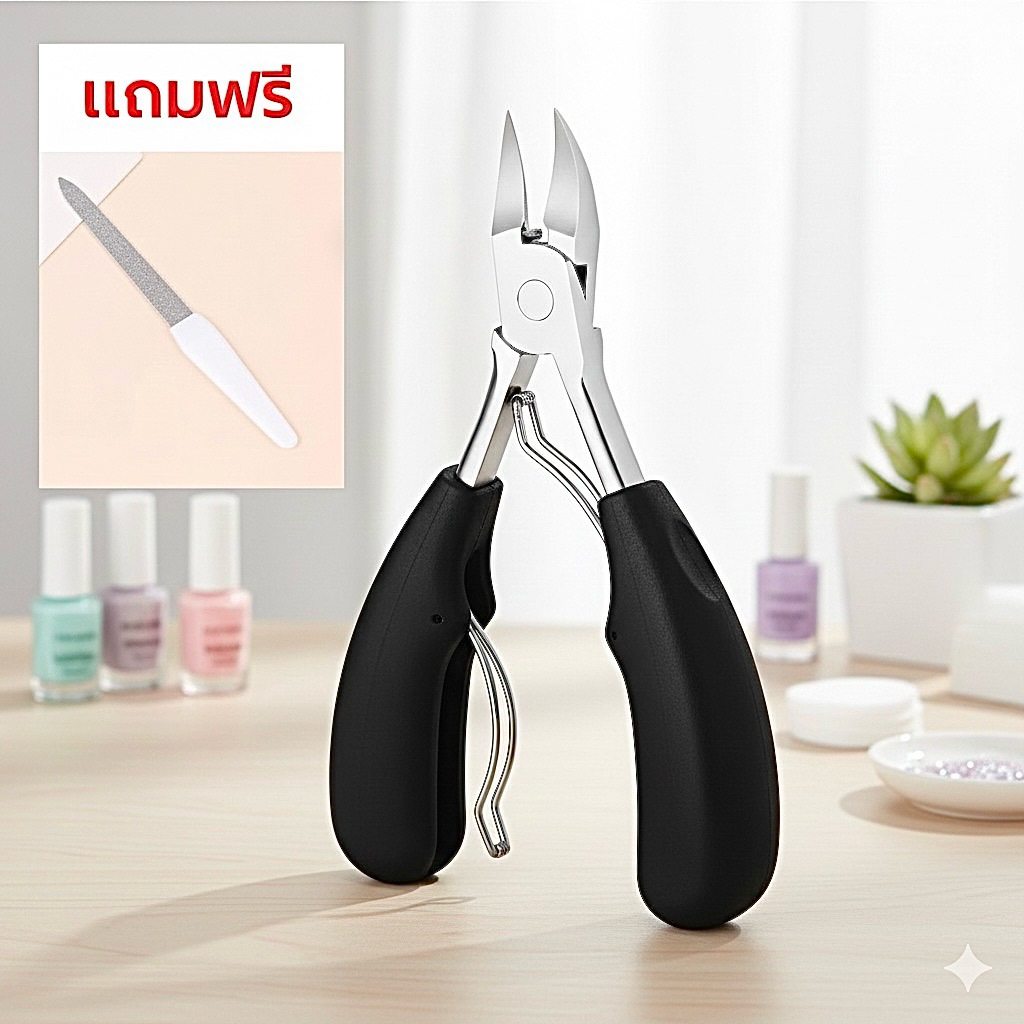 กรรไกรตัดเล็บขบ สแตนเลส ปากยาว ปลายแหลม คมมาก อย่างดี กรรไกรตัดเล็บหัวแหลม กรรไกรตัดซอกเล็บ กรรไกรตัดหนัง (ส่งจากไทย)
