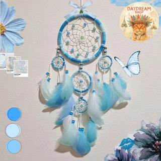 ตาข่ายดักฝันร้าย Dreamcatcher เครื่องรางดักฝัน งานแฮนด์เมด ตกแต่งห้อง ตกแต่งบ้าน ตกแต่งแคมป์ ขนาด 12 cm