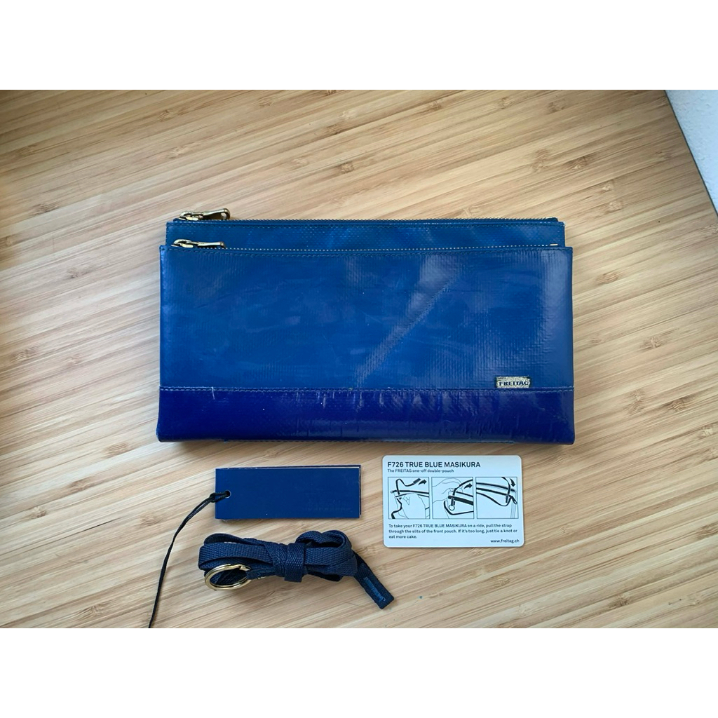 พร้อมส่ง - กระเป๋า Freitag : F271 MASIKURA - True Blue / มี Tag ครบ / ซิปทอง - สภาพดี - ของแท้ 💯