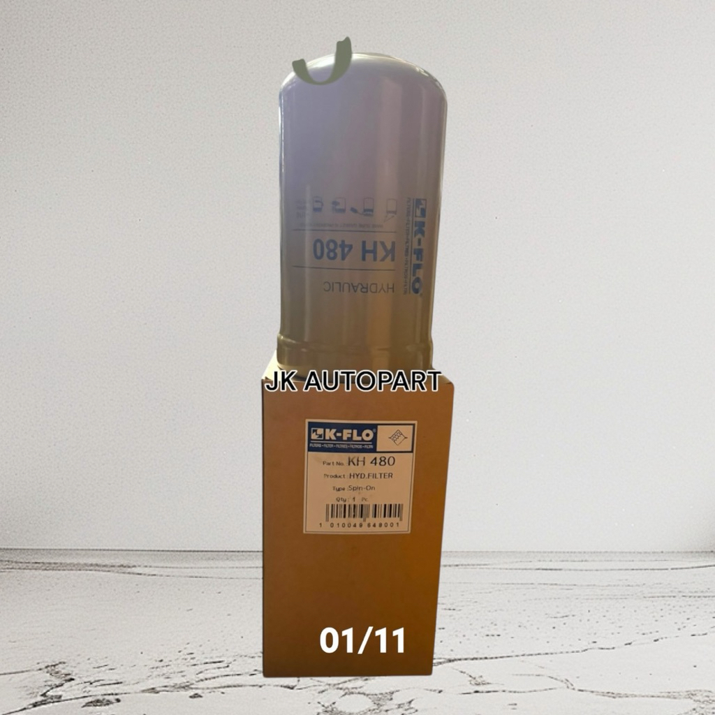 ยี่ห้อ K-FLO KH-480 กรองไฮโดรลิครถตัก CAT KH480 รหัสแท้ (4I-3948) รูใน 48มม ไส้กรองไฮโดรลิค KOMATSU/