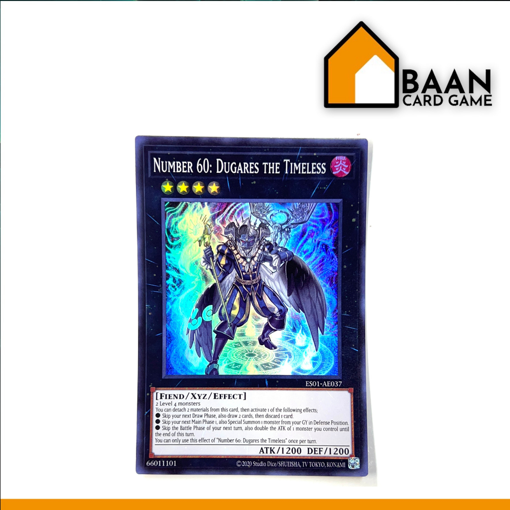 ES01-AE037 : Number 60: Dugares the Timeless [Super Rare] (Yu-Gi-Oh! Asia English) Official Card Game