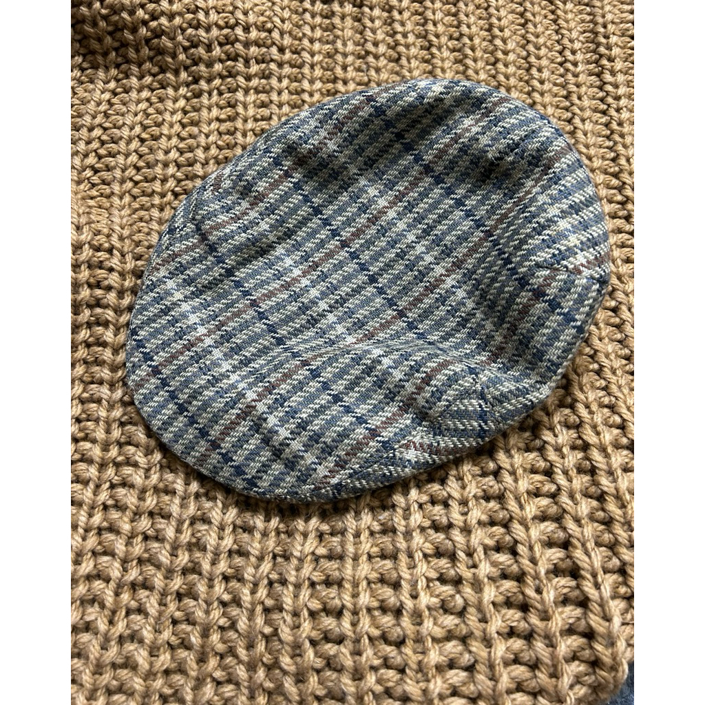 wool ivy hat flat cap dun.. made in england