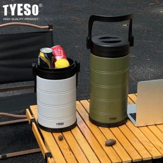 tyesoแท้ ถ้งน้ำแข็ง ระติกเก็บความเย็นจุใหญ่5000-6600ml หิ้วสะดวก ใช้งานได้ทุกที่