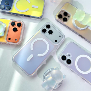 [i17] พร้อมส่ง T11S83 เคสโฮโลแกรมแม่เหล็กด้าน Matte Hologram🪞[แค่เคส] เคสชาร์จไร้สาย ผิวด้าน เคสไอโฟน for 12-17Promax
