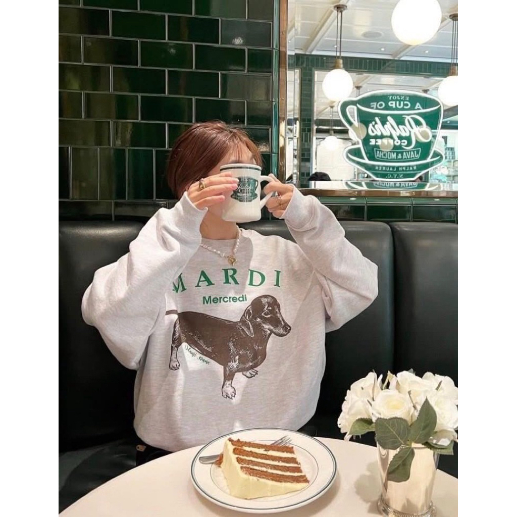 🇰🇷 ของแท้ สแกนได้ 🇰🇷 Mardi Sweatshirt เสื้อแขนยาว sweater