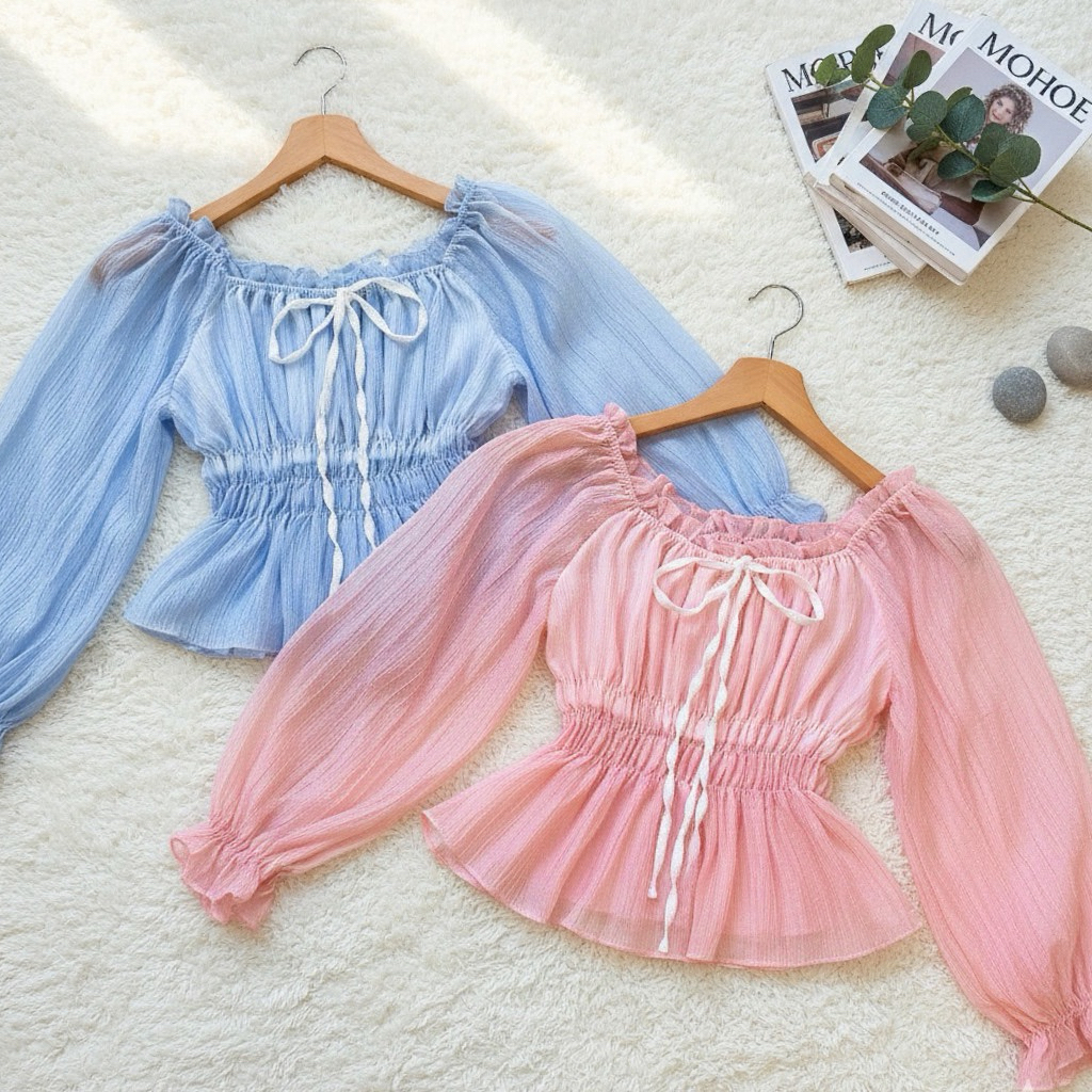 เสื้อแขนยาว(อกถึง 48)สม็อครอบเอว warm01 ✨🧸