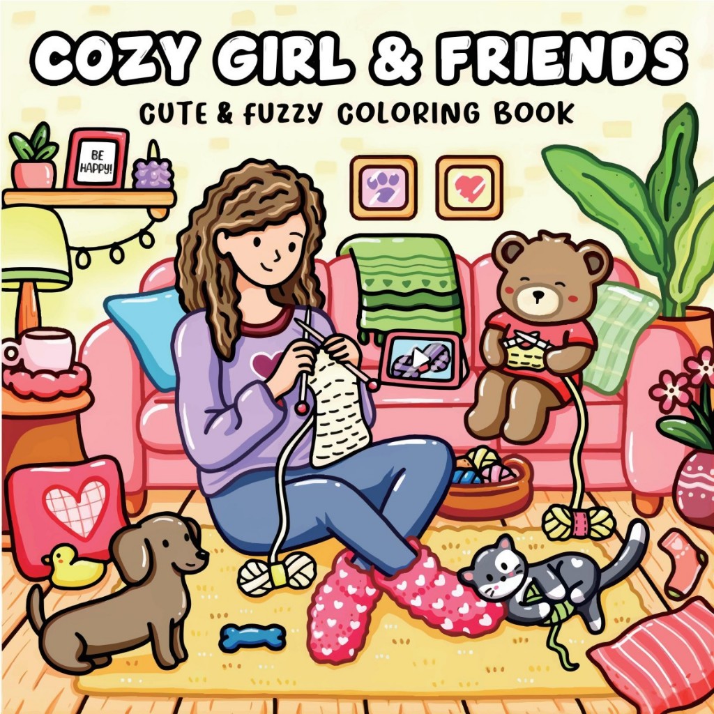 [Pre-order] สมุดภาพระบายสี COZY GIRL & FRIENDS ภาพน่ารัก ลายเส้นชัด ฝึกสมาธิ ระบายสนุก