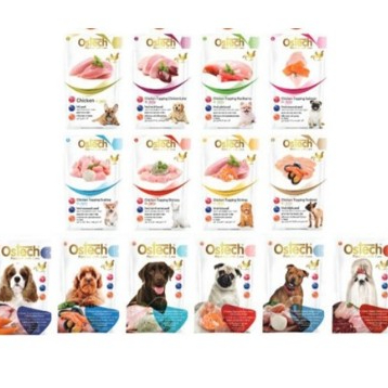 (ยกโหล) Ostech Pouch อาหารเปียกสำหรับสุนัข ขนาด 70 กรัม จำนวน 12ซอง. โปรดอ่านรายละเอียดก่อนสั่งซื้อ.