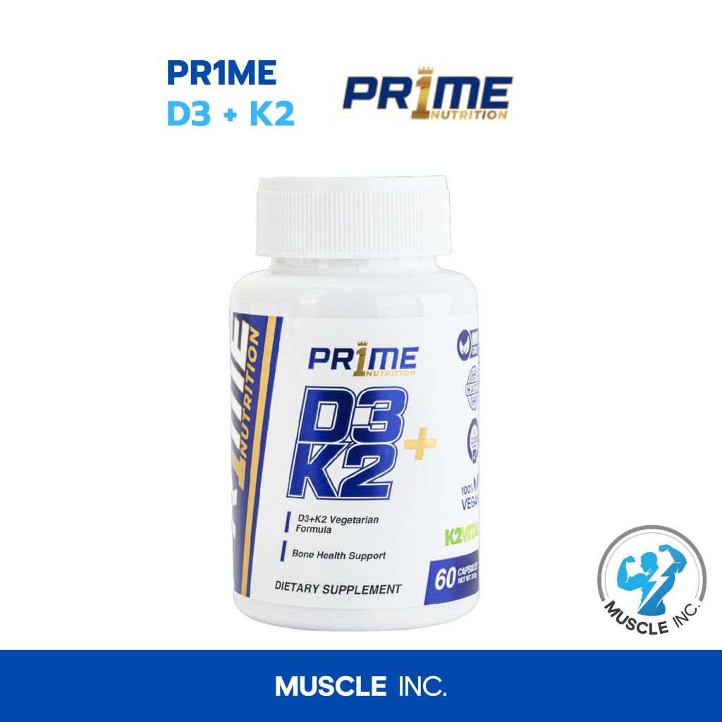 PR1ME- D3+K2 60cps พร้อมส่ง!!