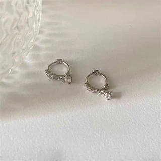 🎀มีส่งด่วน🎀 ต่างหูเงิน ต่างหูห่วง พร้อมส่ง/1คู่