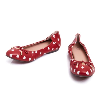 O&B รองเท้าหนังแกะ รุ่น AUDREY POKER IN RED DIAMOND-11280SS11713F_H5REXX