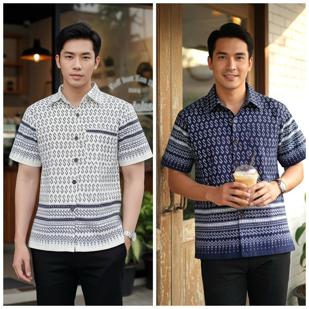 เสื้อเซิ้ตพื้นเมืองผู้ชาย(มีหลายสีให้เลือก)