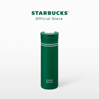 Starbucks Stainless Steel Evolving Green Tumbler 16oz. ทัมเบลอร์สตาร์บัคส์สแตนเลสสตีล ขนาด 16ออนซ์ A11170009