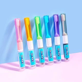 แปรงสีฟันพกพา+ยาสีฟัน10g ในแท่งเดียว ขนแปรงนุ่มขนาดกำลังดี เติมยาสีฟันได้ No.D82