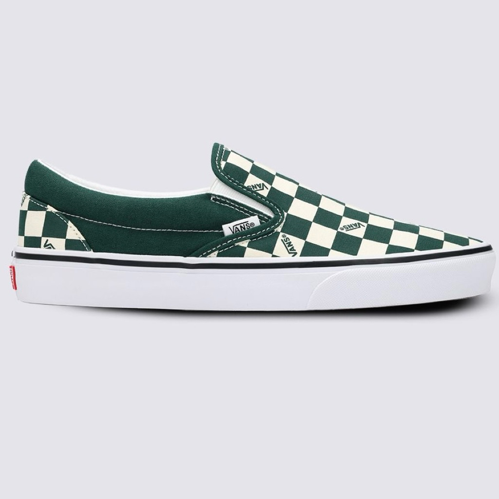 VANS SLIP ON VANS CHECK EMERALD SNEAKERS สินค้ามีประกันแท้